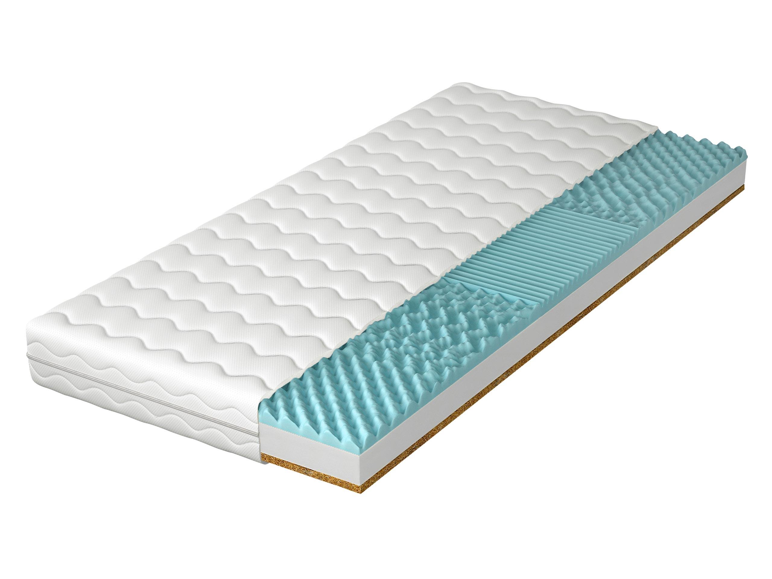 SCHAUMSTOFFMATRATZE Sonto 13 cm - Weiß, Textil (160/200cm) - MIRJAN24