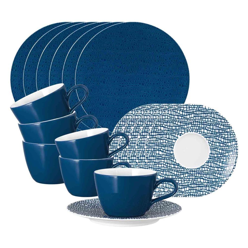 KAFFEESERVICE Life Fashion Classic Blue 18-tlg. - Blau, Keramik (2/2/2cm) - Seltmann Weiden