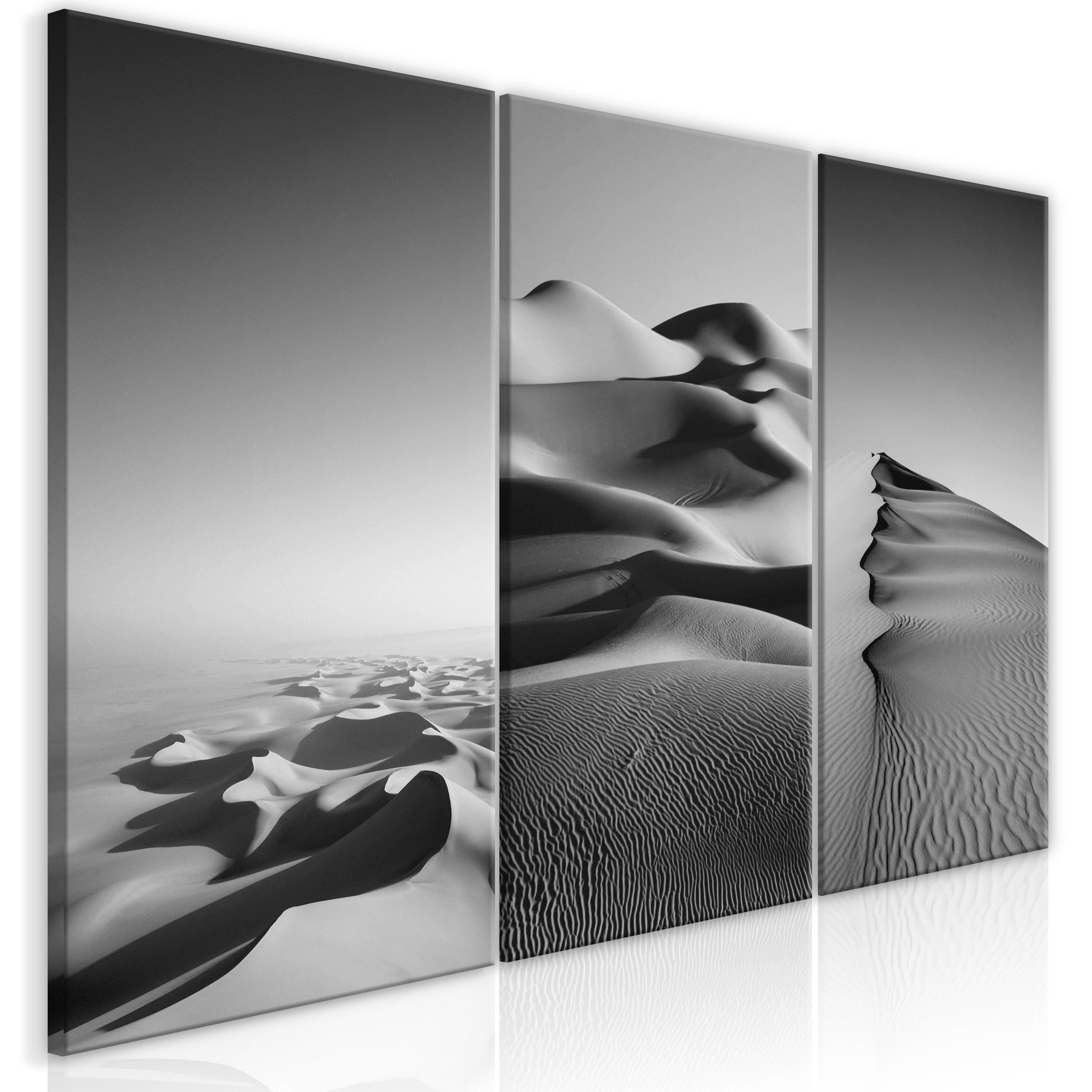 KUNSTDRUCK Schwarz-Weiß 60/30 cm - Schwarz, Textil (60/30cm) - KUNSTLOFT
