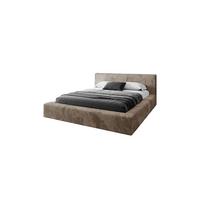 POLSTERBETT TILIA LUX 180x200 cm Tilia 17, 34 Holzlatten, Kopfteil 95 cm - Braun, Textil (180/200cm) - Lookway