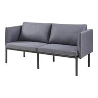 2-SITZER-SOFA Kamar - Dunkelgrau, Holz/Textil (158/69/63.5cm) - [en.casa]