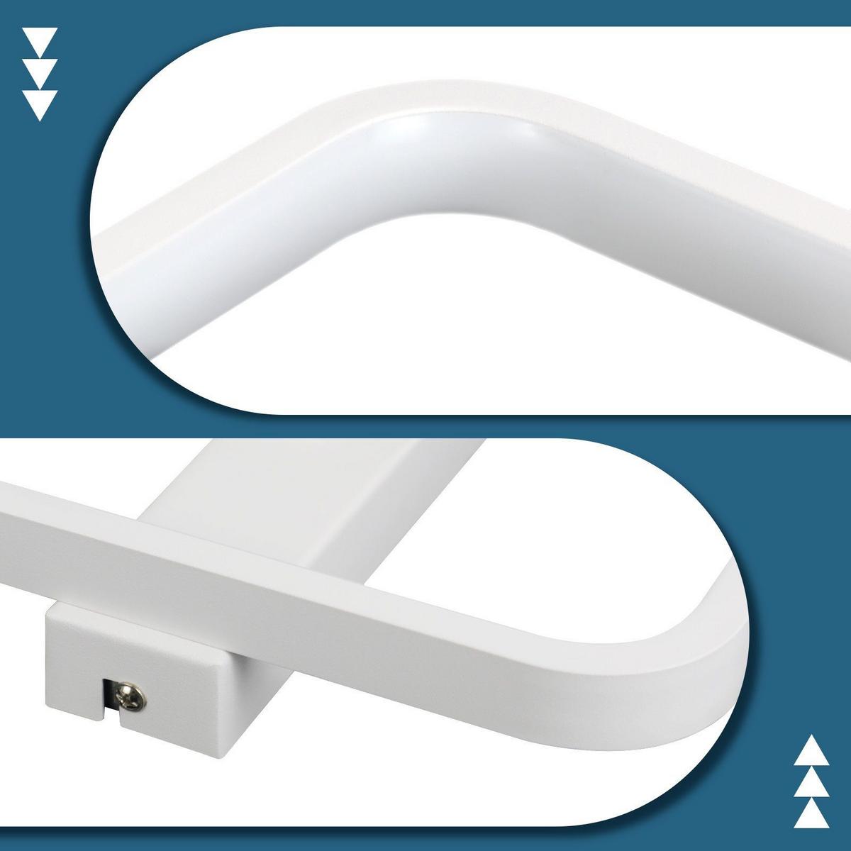 LED-DECKENLEUCHTE Amalfrieda 30/25/5 cm - Weiß, Metall (30/25/5cm) - Nettlife