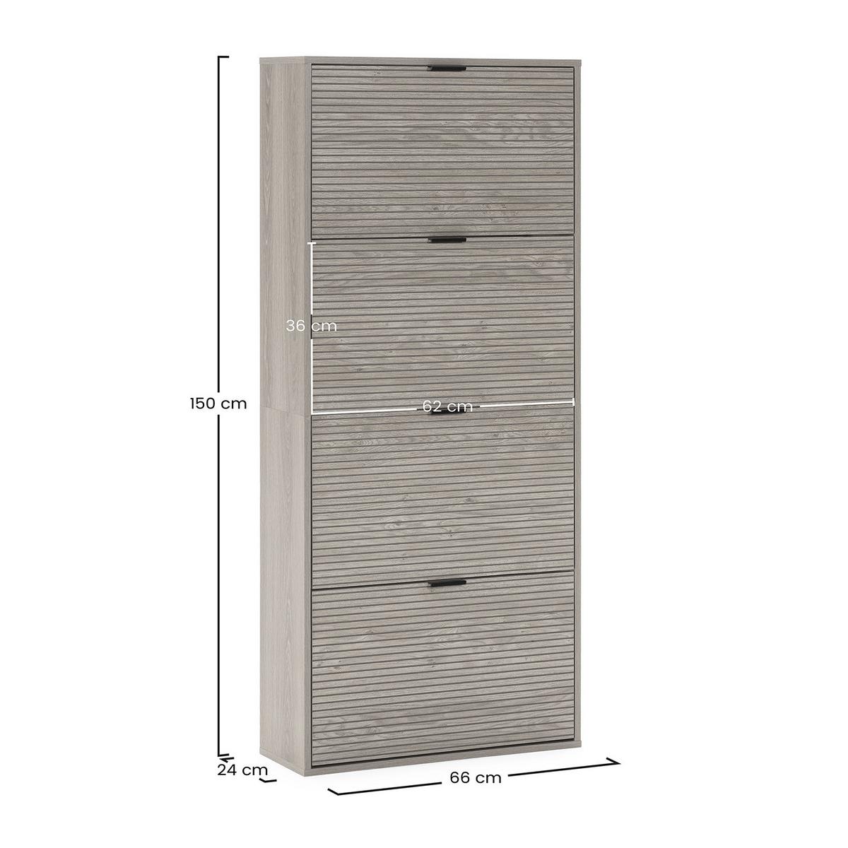 SCHUHRANK Mónica, Eichenfarben - Honigeiche, Holzwerkstoff (66/150/24cm) - VS Venta-stock