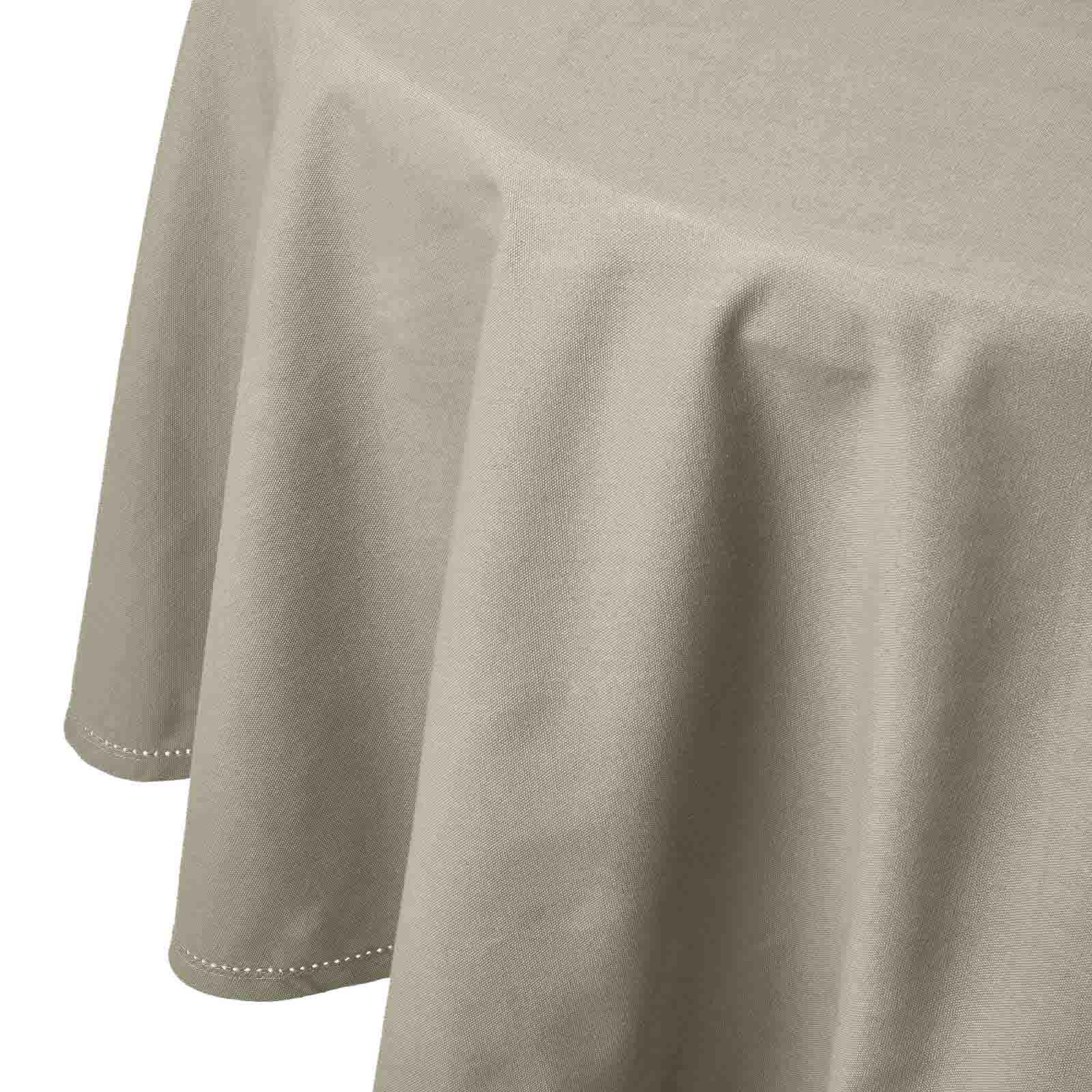 TISCHDECKE grau rund 178 cm, 100% Baumwolle - Grau, Textil (178/178cm) - Homescapes