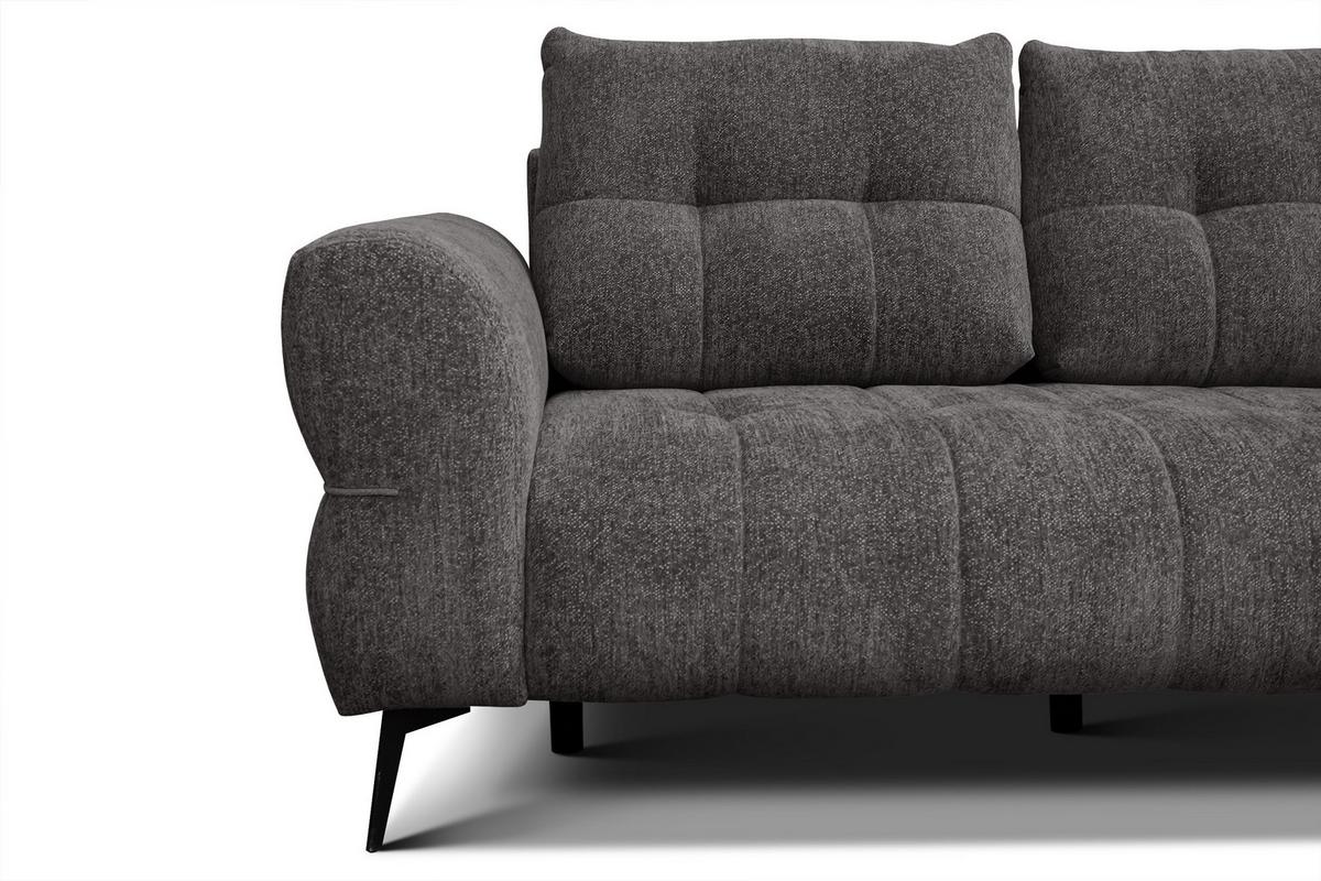SOFA SALVINI 2,5-Sitzer, dunkelgrau - Dunkelgrau, Holz/Textil (206/88/99cm) - Wozimo