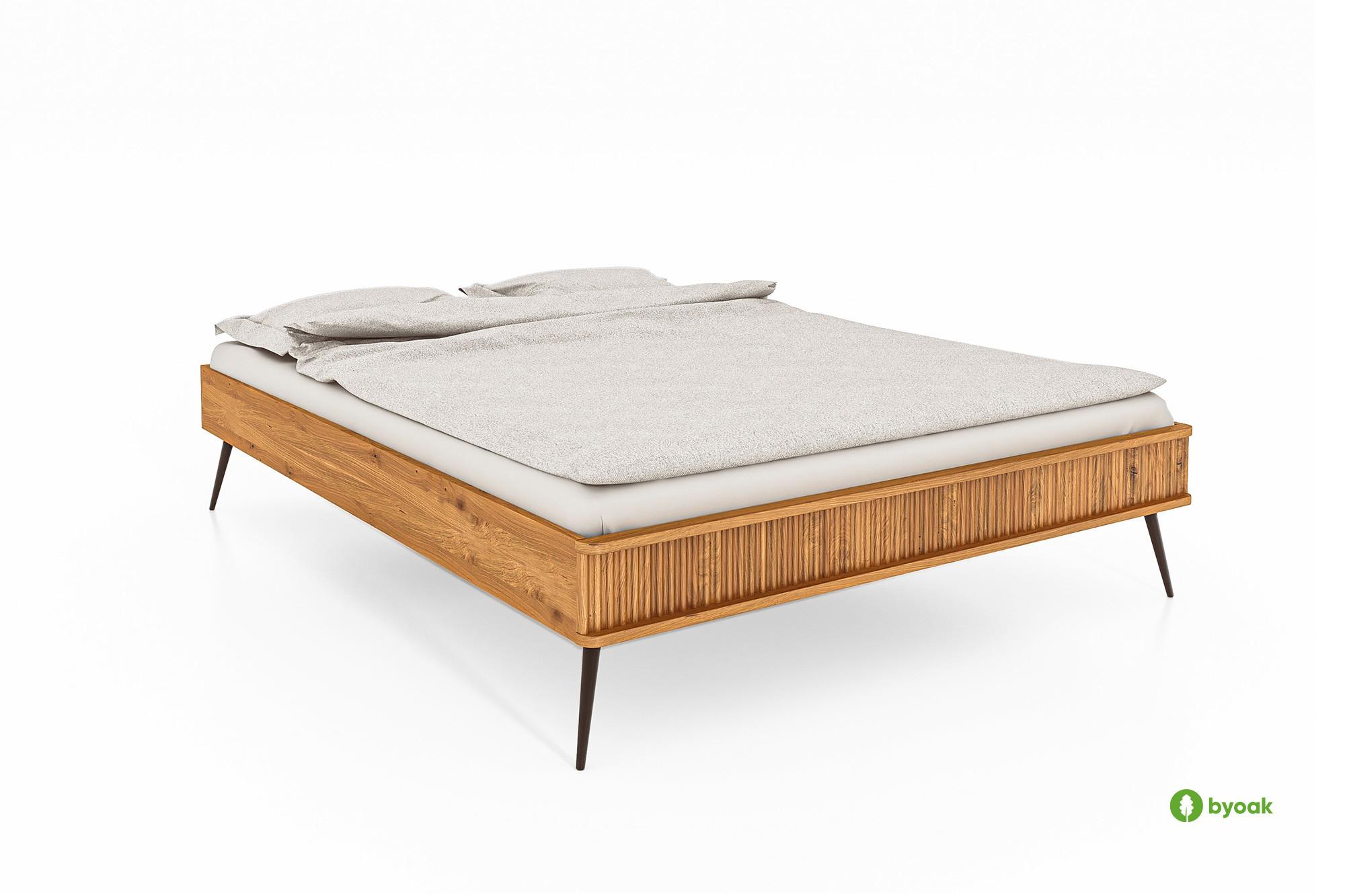BETTGESTELL LINA 100x210 Wildeiche - Wildeiche, Holz (100/210cm) - byoak