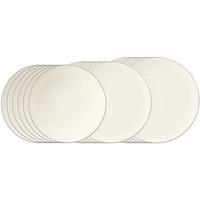 TAFELSERVICE Savona Grey Line creme 18-tlg. - Creme, Keramik (2/2/2cm) - Seltmann Weiden