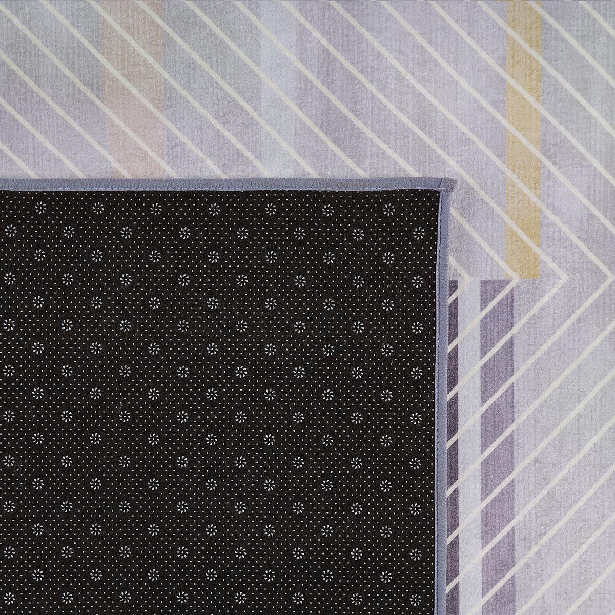 KURZFLOR-TEPPICH Ergenli 150/80 cm - Grau, Kunststoff (80/150cm) - Beliani