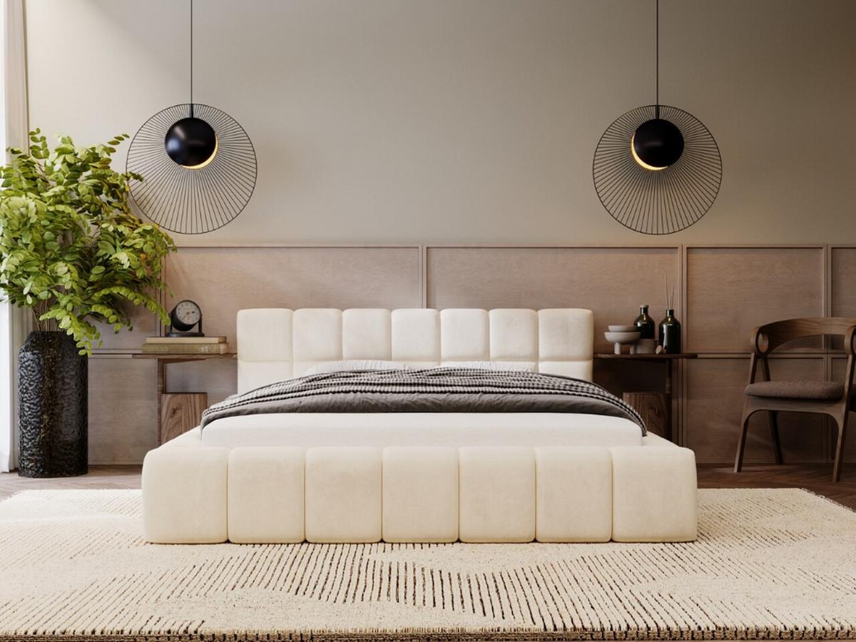 POLSTERBETT Alicante 120x200 Beige - Beige, Textil (120/200cm) - Graingold