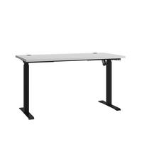 SCHREIBTISCH MALTESA 138x67x120,8 cm Bürotisch Computertisch, Grau - Grau, Holzwerkstoff (67/138/120.8cm) - MASSENO
