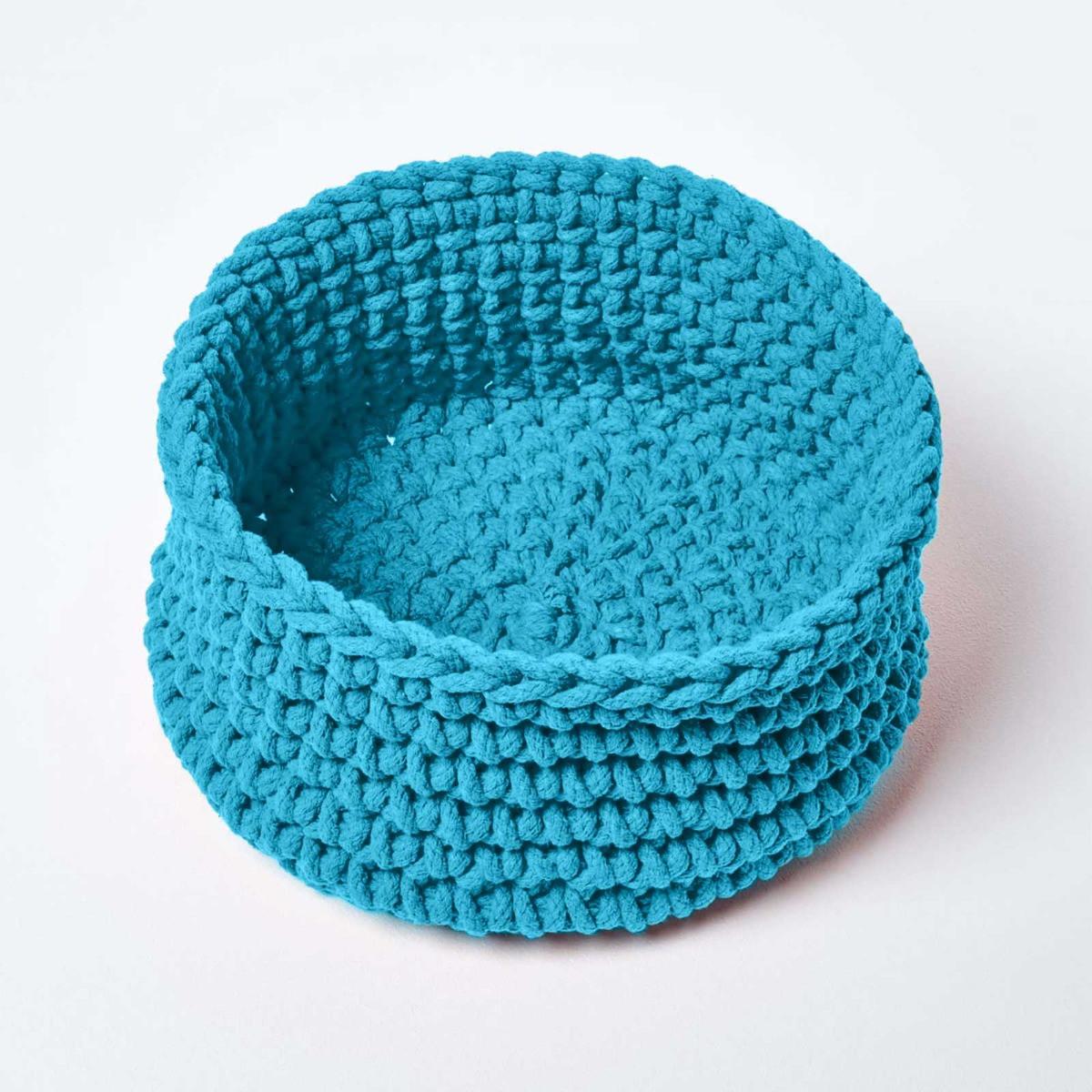 AUFBEWAHRUNGSKORB Baumwolle 37/21 cm - Türkis, Textil (37/37/21cm) - Homescapes