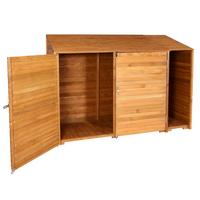 GERÄTESCHUPPEN Braun - Braun, Holz (250/180/93cm) - MCW