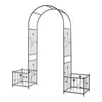 ROSENBOGEN Barisciano - Schwarz, Metall (202/220/50cm) - casa.pro