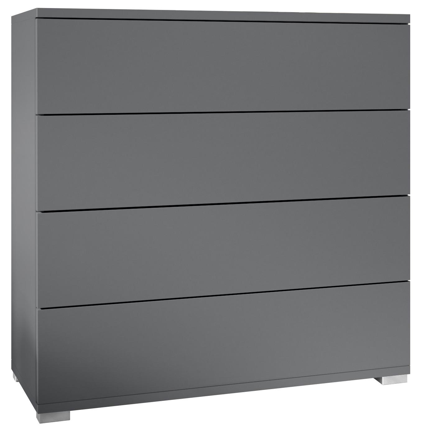 KOMMODE Pavos Anthrazit matt - Anthrazit, Holzwerkstoff (76/76/35cm) - Vladon