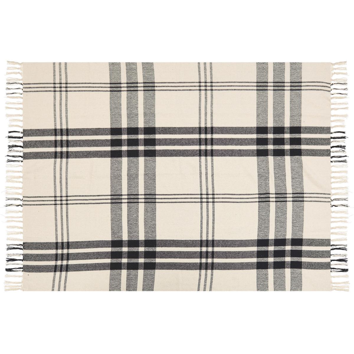 DECKE Cremeweiß Yuvali 130/170 cm - Ecru, Naturmaterialien/Textil (130/170cm) - Beliani