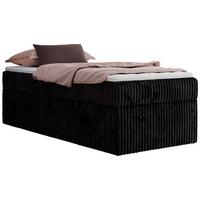 BOXBETT ZERO 90/200 - Schwarz Struktur - H4 - Topper T25 - Schwarz, Textil (90/200cm) - MKS