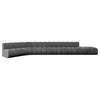 ECKSOFA modulares Sofa Brilo-L3 - 562x174x70 cm Dunkelgrau - Dunkelgrau, Holzwerkstoff/Textil (562/174cm) - ALTDECOR