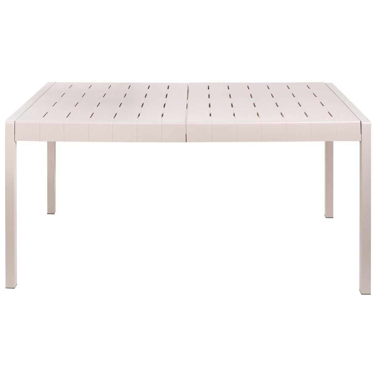 GARTENTISCH 154/84 cm Beige Bartica - Beige, Kunststoff (154/84/76cm) - Beliani