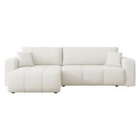 ECKSOFA Furyn Maxi - Creme/Schwarz, Holz/Kunststoff (274/145cm) - MIRJAN24