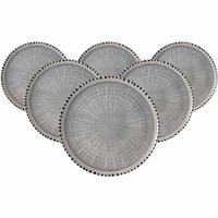 PLATZTELLER Natura Grau ø 32 cm 6er Set - Grau, Keramik (32cm) - Ritzenhoff Breker