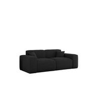 SOFA 2-sitzer Celes Premium In Sven - Schwarz, Holzwerkstoff/Textil (182/73/90cm) - Fun Möbel