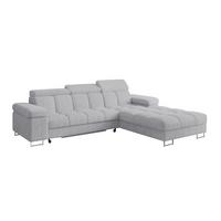 ECKSOFA mit Schlaffunktion Ottomane Rechts COMA L 271x203x79 Grau Cord - Anthrazit, Holzwerkstoff/Textil (203/271cm) - ALTDECOR