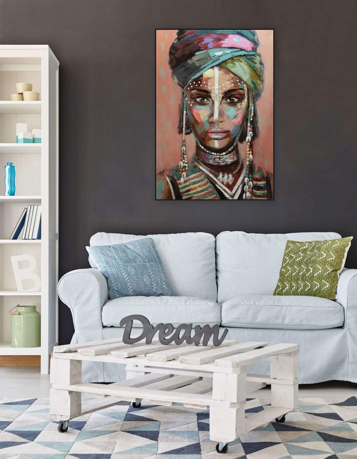 ÖLGEMÄLDE 70/100 cm - Multicolor, Holz/Textil (70/100cm) - KUNSTLOFT