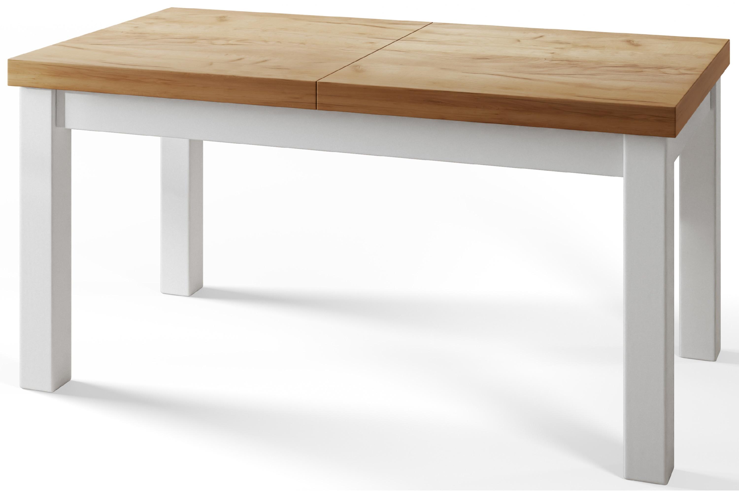 RECHTECKIGER Esstisch Ausziehbar – Moderner Wohnzimmertisch Küchentisch und Esszimmertisch – Tisch mit Holzbeinen, Maßen von 200 – 300 cm – Craft - Braun/Weiß, Holzwerkstoff (200/100/78cm) - Alpi-Möbel