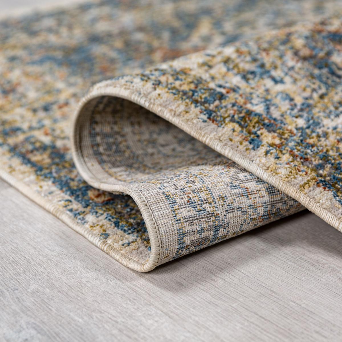 TEPPICH ADUR, im Vintage-Stil, Erdtöne-Bunt, 200 x 300 cm - Multicolor, Textil (300/200cm) - KADIMA DESIGN