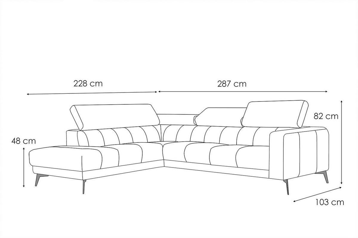 ECKSOFA MORELLO 5-Sitzer, creme - Creme/Schwarz, Holzwerkstoff/Textil (158/269cm) - Wozimo