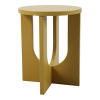 BEISTELLTISCH Kysdajore - Gelb, Holzwerkstoff (40/40/50cm) - [en.casa]