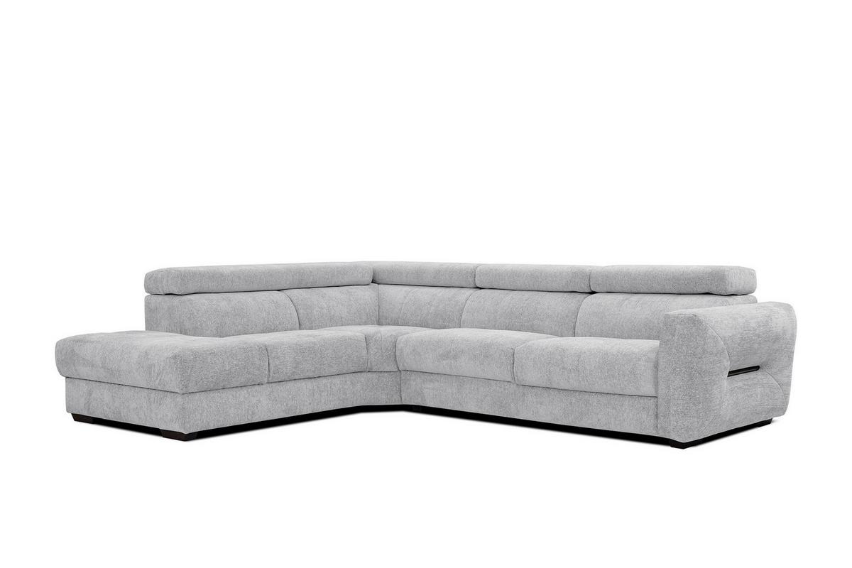 ECKSOFA CALVERA 5-Sitzer, hellgrau - Hellgrau, Holzwerkstoff/Textil (239/298cm) - Wozimo
