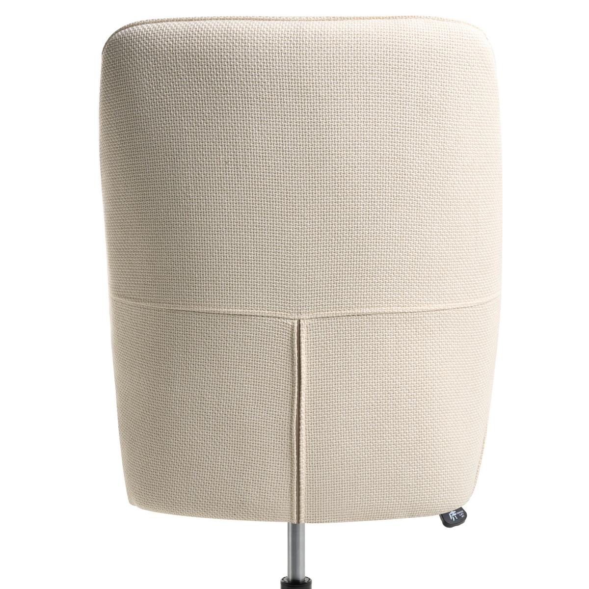 BÜROSTUHL Kunstleinen Cremeweiß Castile - Weiß, Textil (64/96/64cm) - Beliani