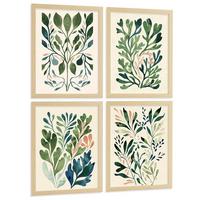 POSTER 2er-Set Wandbilder Matisse Blumen modern Wohnzimmer Deko, Schlafzimmer, Küche, Badezimmer Rahmenlos A4 - Beige, Papier (29.7/1/21cm) - Nacnic