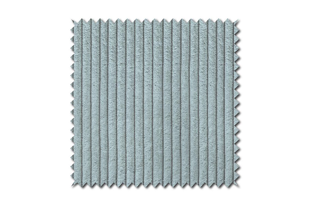 SESSEL CHARME Hellblau Cord - Schwarz/Hellblau, Textil/Metall (100/106/95cm) - KAWOLA