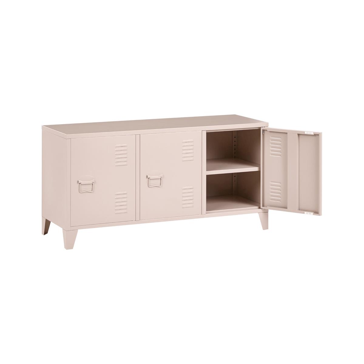 BÜROSCHRANK Metall Beige Cardiff - Beige, Metall (120/60/40cm) - Beliani