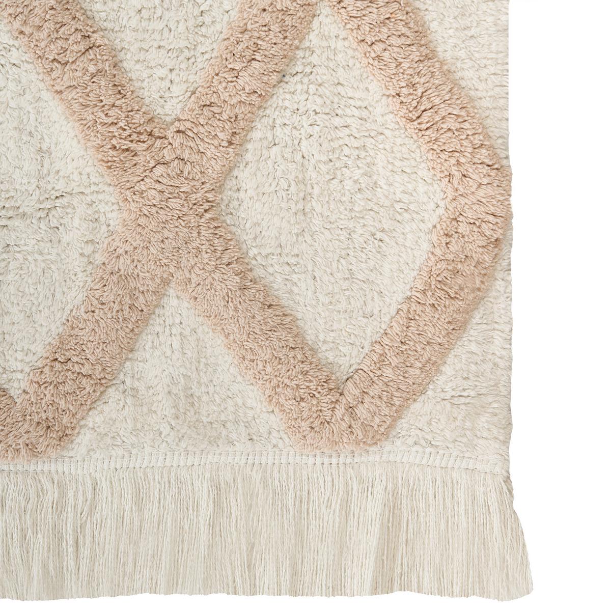 KINDERTEPPICH Beige 55/120 cm Baumwolle Punsari - Beige, Textil (55/120cm) - Beliani