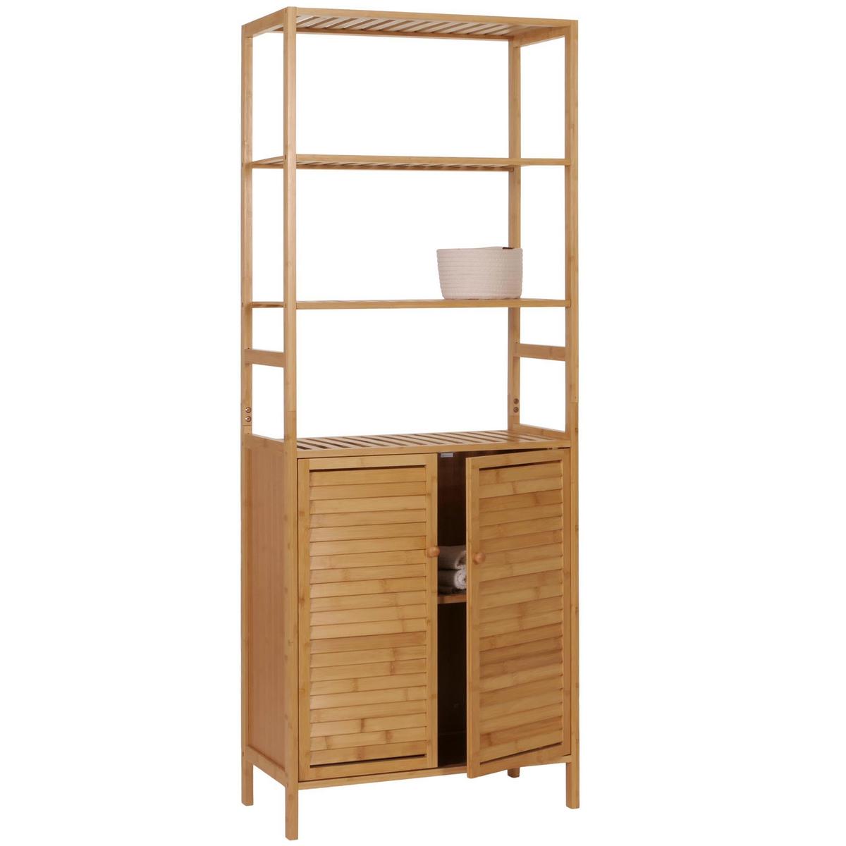 HOCHSCHRANK Braun - Braun, Holz (64/168/33cm) - MCW