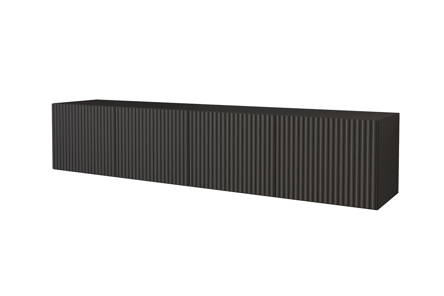 LOWBOARD NOA-2-W 2x100x40x40 cm - Schwarz - Schwarz, Holzwerkstoff (200/40/40cm) - ALTDECOR