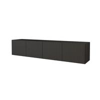 LOWBOARD NOA-2-W 2x100x40x40 cm - Schwarz - Schwarz, Holzwerkstoff (200/40/40cm) - ALTDECOR