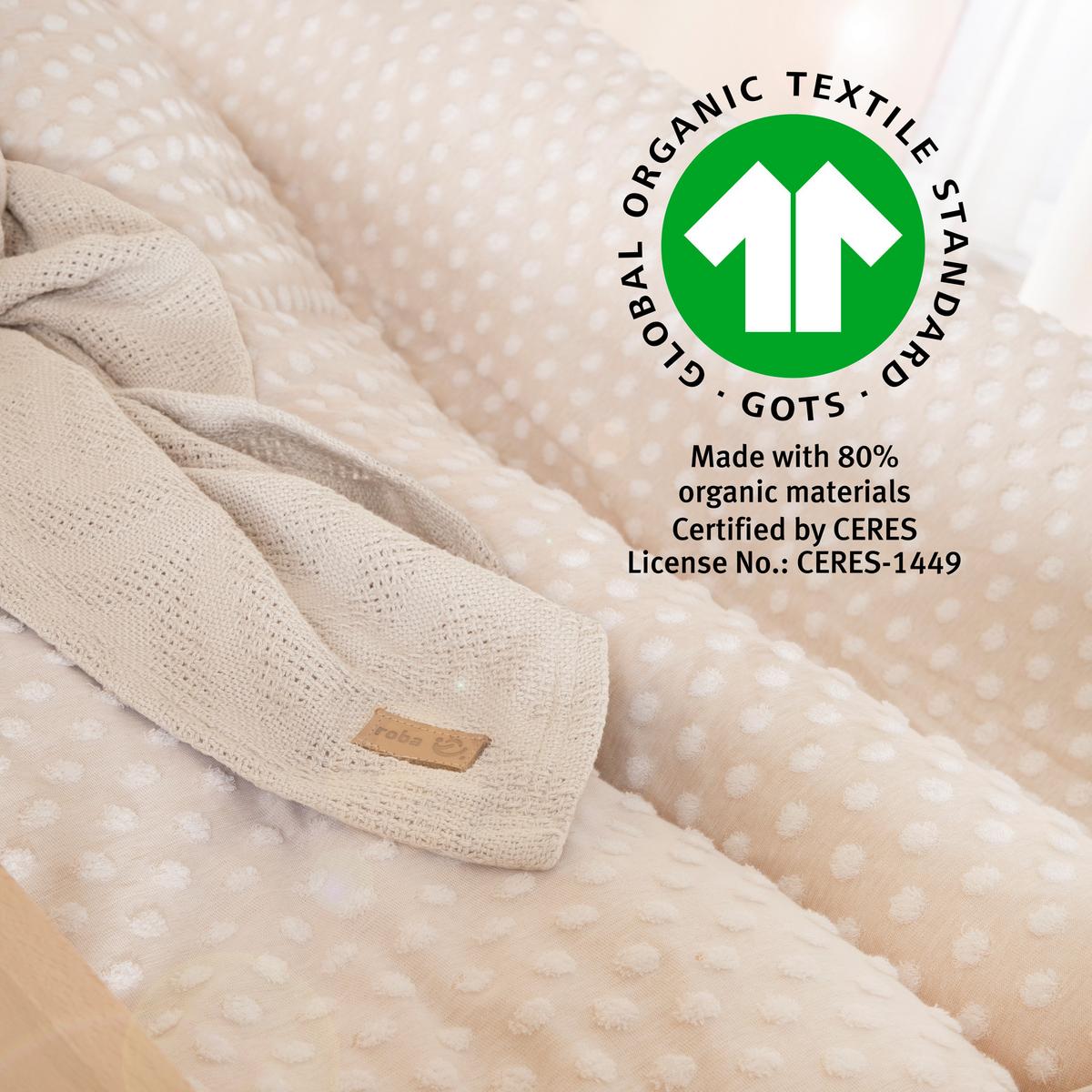 WIEGENBETTWÄSCHE Frosty Almond 80x80 cm - Beige - Beige, Textil (80/80cm) - Roba