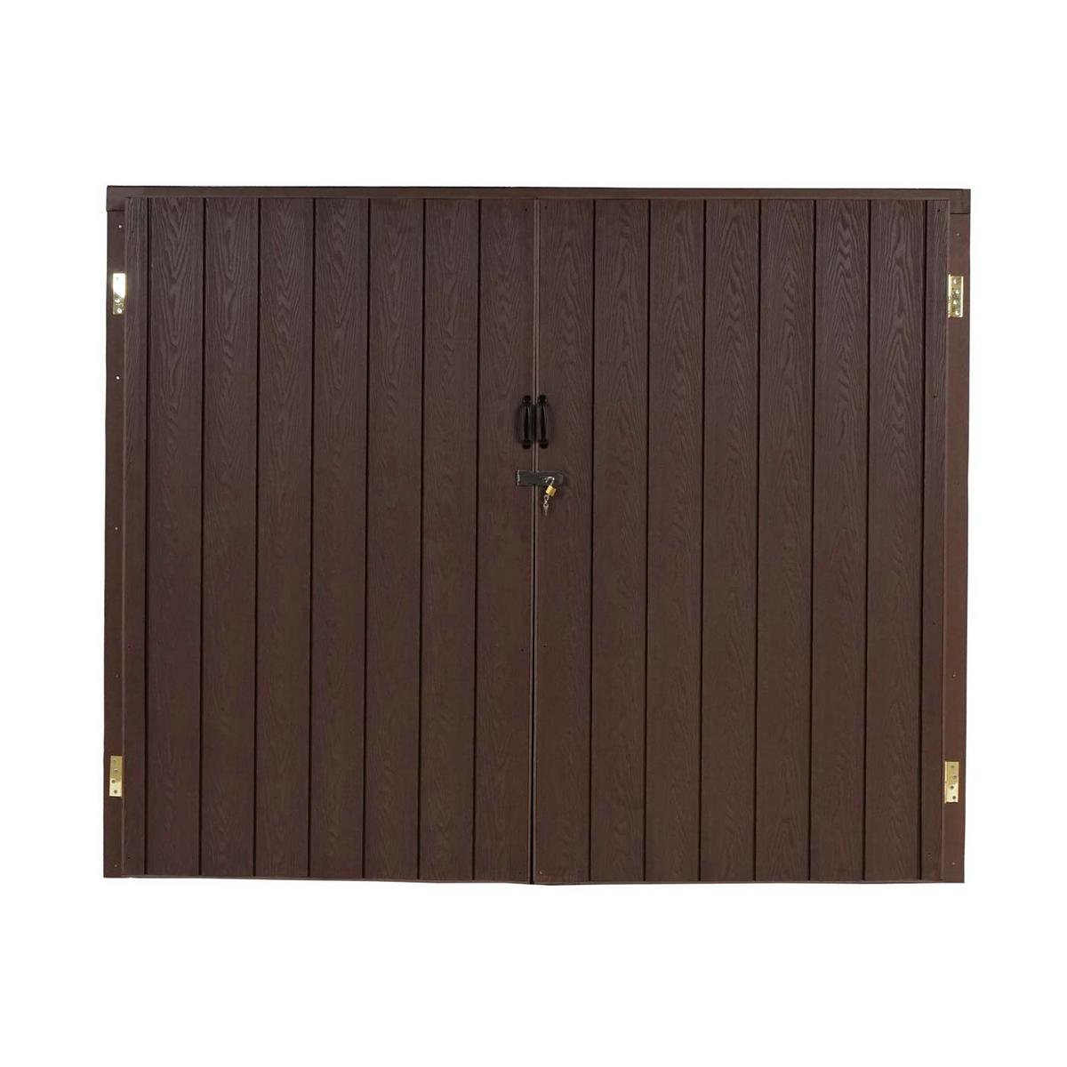 MÜLLTONNENVERKLEIDUNG Braun - Braun, Metall (213/172/160cm) - MCW