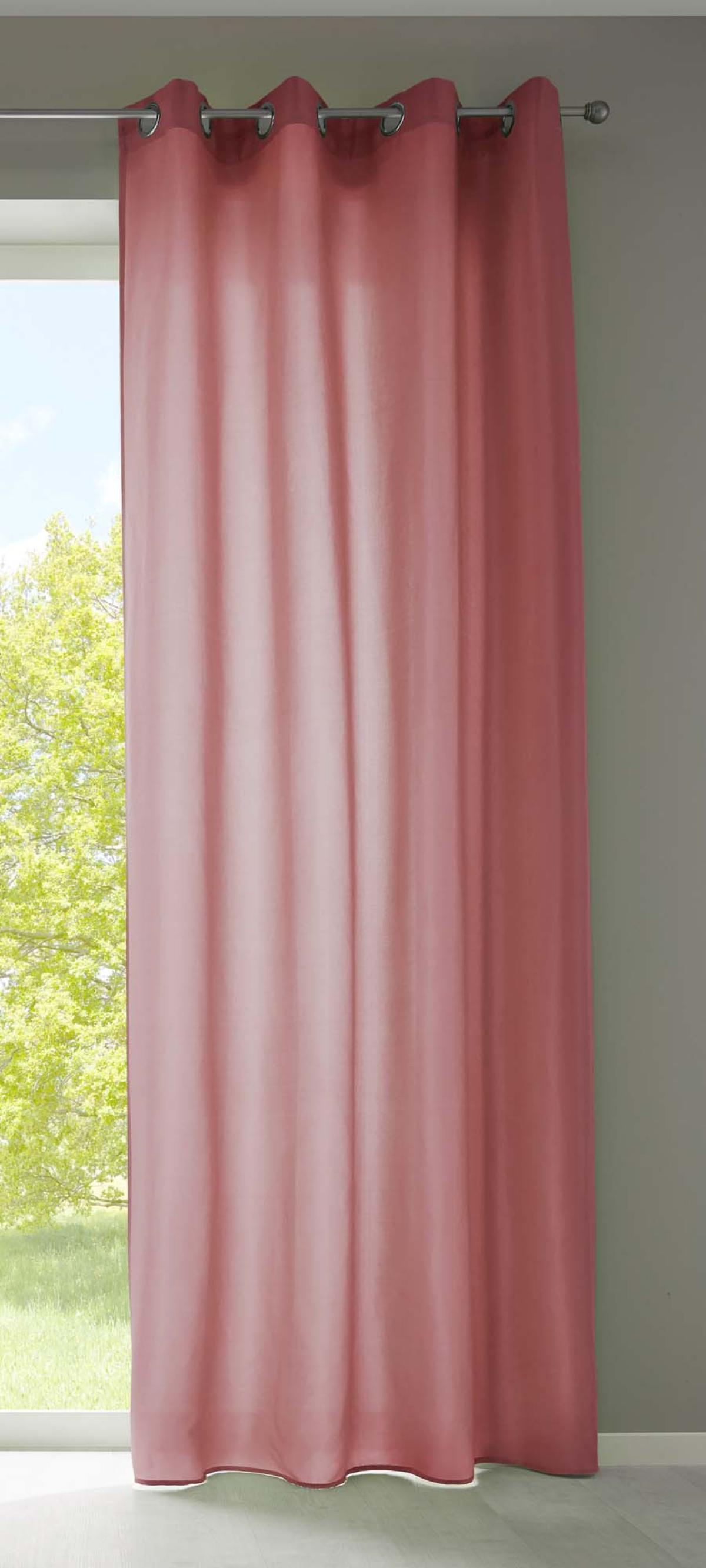 VORHANG BERLIN HxB 225x140cm Altrosa - Altrosa, Textil (140/225cm) - Gardinenbox