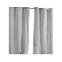 ÖSENVORHANG blickdicht 2er-Set, 137/228 cm - Hellgrau, Textil (137/228cm) - Homescapes