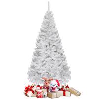 WEIHNACHTSBAUM Weiß - Weiß, Kunststoff (180cm) - COSTWAY