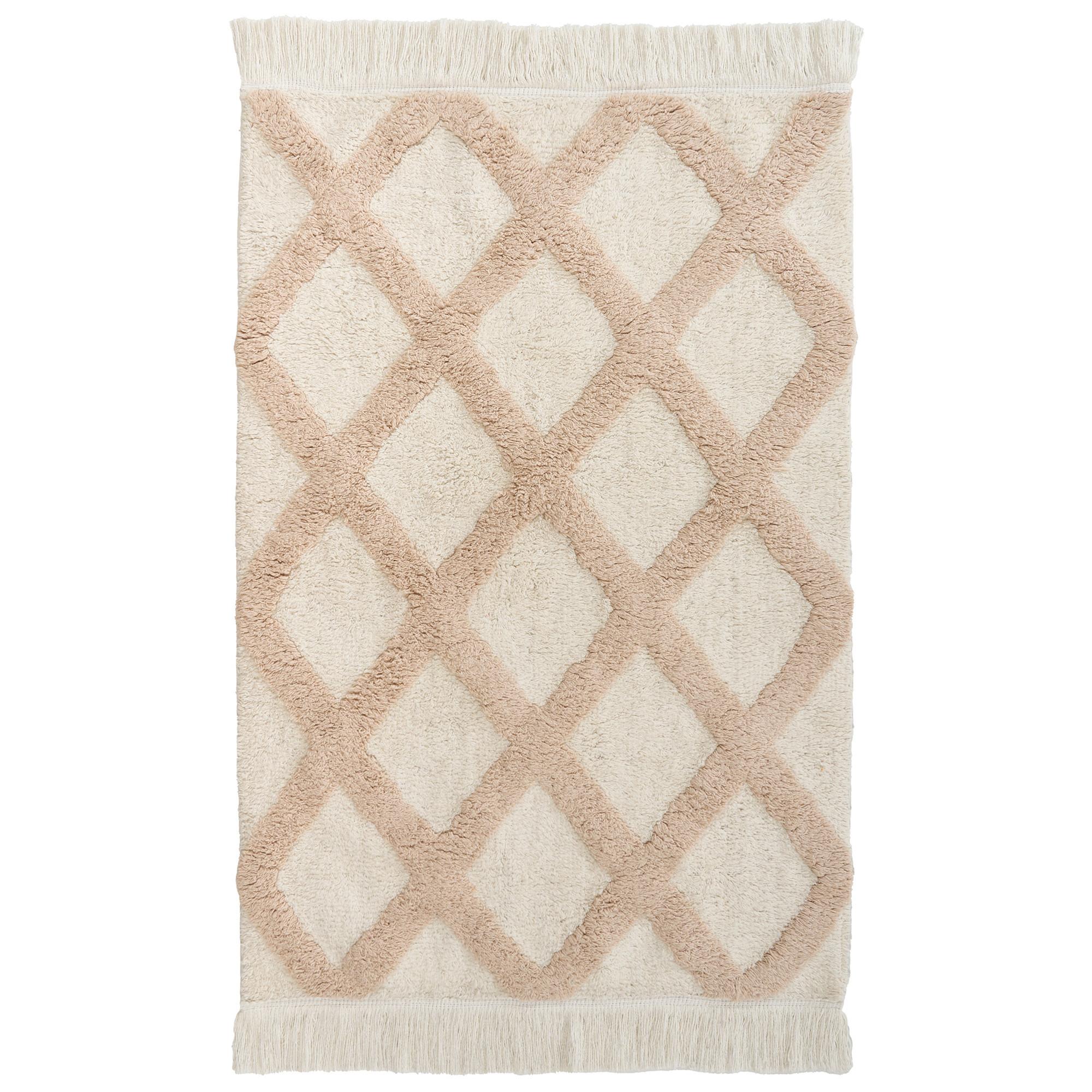 KINDERTEPPICH Hellbeige 60/90 cm Baumwolle Punsari - Beige, Textil (60/90cm) - Beliani