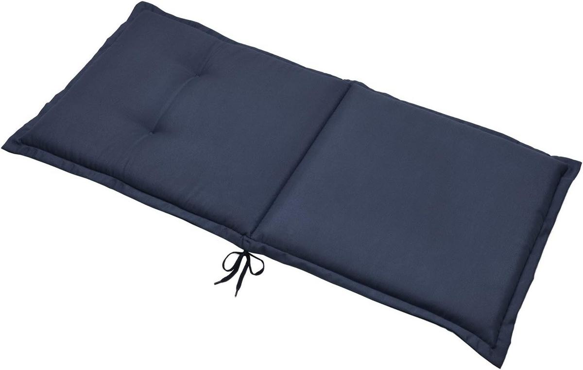 NIEDERLEHNERAUFLAGE Loft NL 100x50x6cm Dunkelblau (2tlg) - Dunkelblau, Textil (50/6/100cm) - Beautissu 