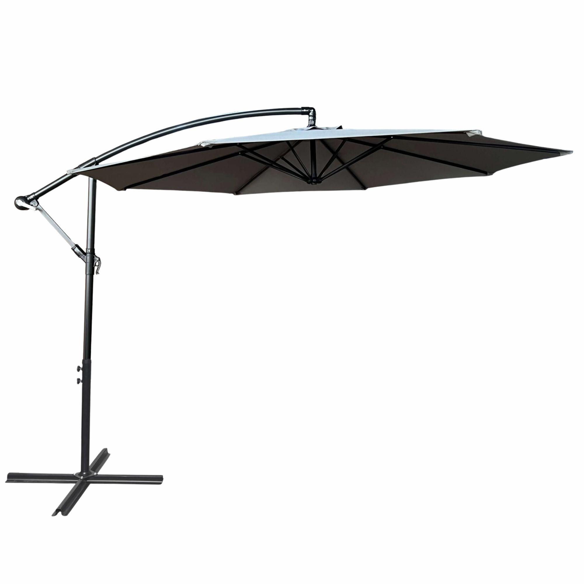 GARTENSCHIRM Grau 300/245/300 - Grau, Textil/Metall (300/300cm) - RAUMHIRSCH FURNITURE