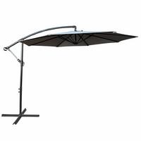 GARTENSCHIRM Grau 300/245/300 - Grau, Textil/Metall (300/300cm) - RAUMHIRSCH FURNITURE