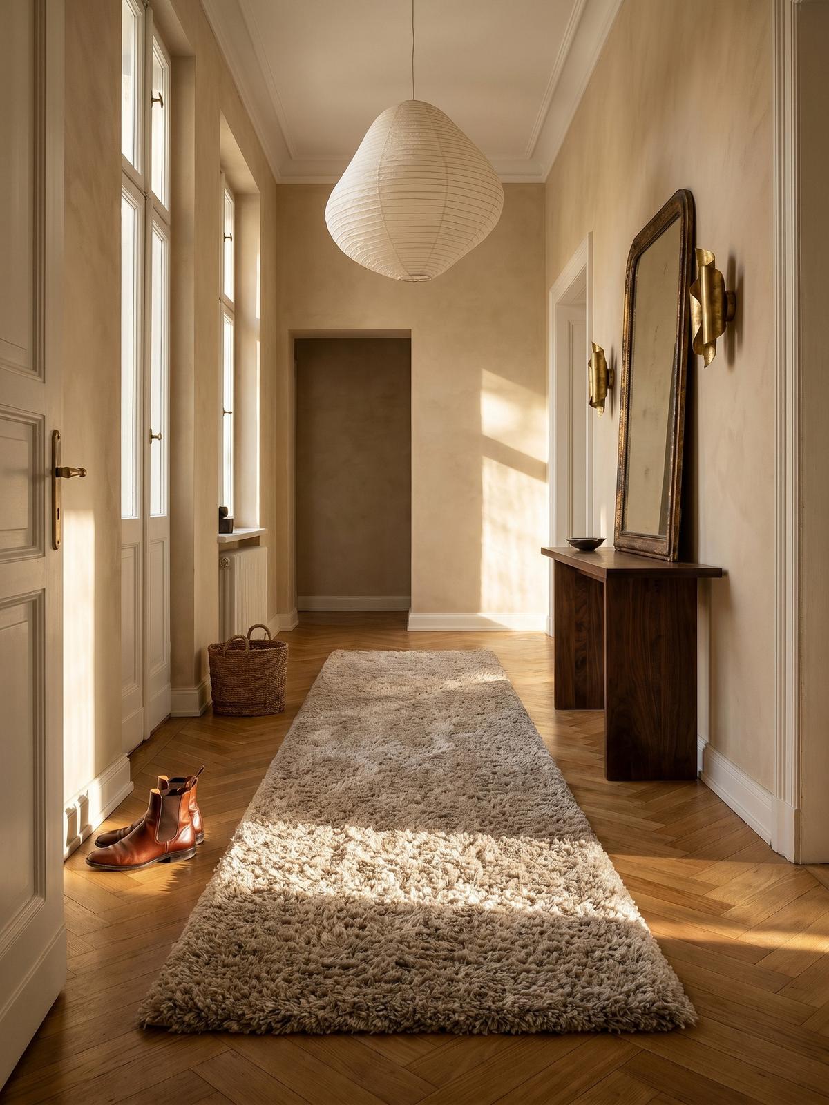 HOCHFLORTEPPICH SALZACH, einfarbig, Beige, 80 x 250 cm - Beige, Textil (250/80cm) - KADIMA DESIGN